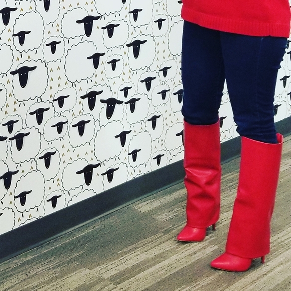 layered stiletto boot